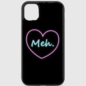 BLACK Neon Meh Phone Case